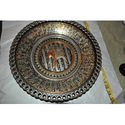 Egyptian Copper/Metal Silver Hieroglyphic Wall Hanger
