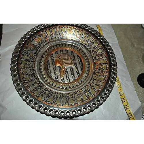 Egyptian Copper/Metal Silver Hieroglyphic Wall Hanger Egyptian Copper/Metal Silver Hieroglyphic Wall Hanger