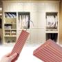Wahdwan 6 Pack Cedar Hanger Blocks for Clothes Storage and 6PCS Chips Shavings Sachets Bags for Closet Drawers Fresh Scent