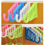 10pcs Random Color Multi-Function Home Accessories Clothes Hanger