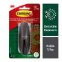 Command Outdoor Hook, Decorate Damage-Free, Water-Resistant Adhesive, Large (17083BZ-AWES) Command Outdoor Hook, Decorate Damage-Free, Water-Resistant Adhesive, Large (17083BZ-AWES)