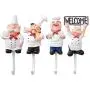 Astra Gourmet Pack of 4 Resin French Chef Figurine Wall Hooks Decorative Cook Wall Mount Rack Hook Hanger(Assorted Style)