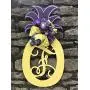 Custom Pineapple Monogram Door Hanger Summer Pineapple Decor Monogram Pineapple Welcome Decor Pineapple Door Hanger Monogram Wedding Gift Double Door Hangers Mothers Day Gift Birthday Welcome Wreath