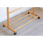 XIAOLONG Coat Rack, Modern Minimalist Coat Rack Simple Coat Rack Storage Living Room Hangers Bamboo Floor Clothes Rack Bedroom Mobile Creative Rack