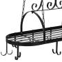 Iron Hanging Pot Holder Pan Hanger Kitchen Storage Utility Cookware Hook Rack