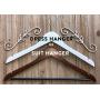 Wedding Dress Hangers - Personalized wedding hangers // Laser engraved wood hangers // Bridesmaid gift // Hangers with name and date