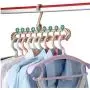 10pcs Random Color Magic Multi-Port Support Circle Clothes Hanger, Clothes Drying Rack Multifunction Plastic Clothes Hangers Home Storage Hangers 10pcs Random Color Magic Multi-Port Support Circle Clothes Hanger, Clothes Drying Rack Multifunction Plastic Clothes Hangers Home Storage Hangers
