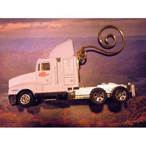 Dr. Pepper Mack CH 600 Semi Truck Meijer Foods Christmas/holiday Rear view mirror Ornament with Hanger