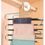 FindUWill Pants Hangers and Baby Clothes Dividers, S-Shaped 5 Layers 5 Levels Non Slip Pants Stainless Steel Hangers(4 Pack) and Baby Clothing Dividers(4 Pack) with a Marker Pen