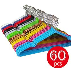 Lomani 60-Pack Clothes Hangers Nano-Dip Non Slip Hangers Space Saving, No Shoulder Bump Suit Hangers, Excellent for Men Women Clothes Rack