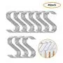 40 Pack Stainless Steel S Hooks, Heavy Duty S Shaped Hangers for Bathroom, Office and Kitchen