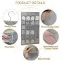 2 Pack Closet Hanging Organizer with 30 Mesh Pockets & Rotating Metal Hanger,Dual Sided Wall Shelf Wardrobe Storage Bags,Oxford Cloth Space Saver Bag for Bra Underwear Underpants Socks by HIN 2 Pack Closet Hanging Organizer with 30 Mesh Pockets & Rotating Metal Hanger,Dual Sided Wall Shelf Wardrobe Storage Bags,Oxford Cloth Space Saver Bag for Bra Underwear Underpants Socks by HIN