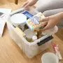 Utiao Plastic Bin with Lid, Latching Boxes (12 Quart, 3 Quart)