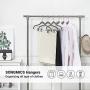 KYCPTNFJ 20 PCS Velvet Skirt Hangers with Clips Thin Non Slip Velvet Pants Hangers Space Saving Clothes Hange