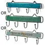 RUZYY Wall Mounted Clothes Hanger 4 Hooks Hat Key Holder Laundry Coat Rack Hanging Storage Shelf for Home - White