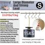 S Shaped Hooks, Metown, Heavy Duty Stainless Steel S Hooks, Hangers Hanging Hooks for Hanging Pots and Pans,Towels,Clothes,Plants in Home Kitchen Bathroom Bedroom Garden Work Shop (3.54in, 24)