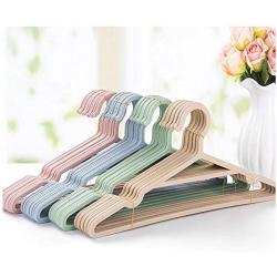 Portable Clothes Hangers Non-Slip Hook for Suit Coat Closet Garment Outdoor Drying Rack Plastic Clothing Hanger(10 Pieces/Lot)(Random Color)