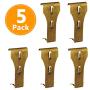 Brick Clips for Hanging, Wall Pictures Wreath Lights Hanger Metal Hooks Fastener 5 Pack - Fits Brick 2-1/4 inch to 2-1/2 inch in Height