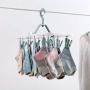HJYPYJ Magic Hanger,Detachable Magical Hangers,PP Multi-Clip Hanger,Space-Saving Organizer Hangers, Non-Slip/Green / 5 pcs