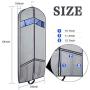 Univivi Garment Bags for Travel and Storage 54" with 2 Large Mesh Pockets,Gray