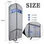 Univivi Garment Bags for Travel and Storage 54" with 2 Large Mesh Pockets,Gray Univivi Garment Bags for Travel and Storage 54" with 2 Large Mesh Pockets,Gray