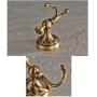 Jeterndy Kitchen Pendant Flower Carved Antique Brass Bathroom Kitchen Wall Mount Towel Robe Hooks Keys Hat Coat Clothes Hangers Bathroom Accessories (Color : Bronze, Size : One Size)