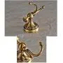 Jeterndy Kitchen Pendant Flower Carved Antique Brass Bathroom Kitchen Wall Mount Towel Robe Hooks Keys Hat Coat Clothes Hangers Bathroom Accessories (Color : Bronze, Size : One Size)