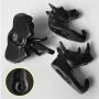 Creative Wall Decorations Animal Head Shaped Single Wall Hook / Hanger Resin Material for Hanging Clothes Coat Hats Keys Bags Purse Towels (Black Giraffe)