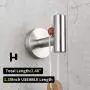 GERZWY Bathroom Towel Hook SUS 304 Stainless Steel Single Coat/Robe Clothes Hook for Bath Kitchen Contemporary Hotel Style Wall Mounted 2 Pack Brushed Finish AG1107B-LS