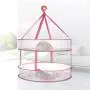 Wuyue Hua Portable Folding Drying Rack Double Hanging coat Clothes Laundry Hangers Dryer Net for Underwears Sweater Garments