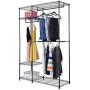 Allbest2you Portable Closet Organizer Garment Rack Clothes Wardrobe Hanger Home Shelf 48&quotx18&quotx71"