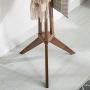 Cxjff Floor Standing Coat Rack Clothes Hat Stand Hanger 6 Hooks Bamboo Simple, Brown, 45x45x167CM (Color : Brown)