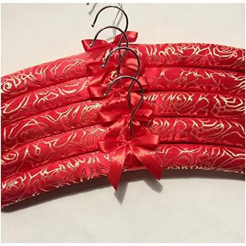 5pcs Random Color Chinese Style Anti Slip Adult Clothes Hangers, Clothes Rack Sponges Padded Hangers for Photograph Shop Display Qipao Dress Hanger 5pcs Random Color Chinese Style Anti Slip Adult Clothes Hangers, Clothes Rack Sponges Padded Hangers for Photograph Shop Display Qipao Dress Hanger
