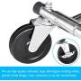 GJH One Garment Rack Commercial Grade Clothes Hanger Rack Collapsible Rolling Double Rail
