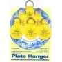 Flatirons Disc Adhesive Plate Hangers, 1.25 Inch, 6 Pack
