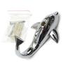 Silver Chrome Alloy Dolphin Hook Towel Hat Clothes Bathroom Hanger