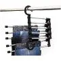 5pcs Random Color 5 in 1 Multifunctional Pants Clothes Hanger Folding Space Saving Closet Organizer Storage Rack for Trousers Scarf Tie Belt 5pcs Random Color 5 in 1 Multifunctional Pants Clothes Hanger Folding Space Saving Closet Organizer Storage Rack for Trousers Scarf Tie Belt