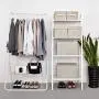GRANNY SAYS Closet Organizer Bins with Lid, Storage Basket for Shelves, Closet Bins with Handle, Home and Office Boxes Organizer, Beige, Large, 3-Pack GRANNY SAYS Closet Organizer Bins with Lid, Storage Basket for Shelves, Closet Bins with Handle, Home and Office Boxes Organizer, Beige, Large, 3-Pack