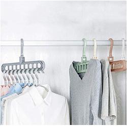 10PC Random Color Multi-Port Support Circle Clothes Hanger Decoration Clothes Drying Rack Multifunction Plastic Scarf Clothes Hangers Racks