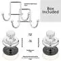 HASKO accessories - Powerful Vacuum Suction Cup Hook Holder - Organizer for Towel, Bathrobe and Loofah - Strong Stainless Steel Hooks for Bathroom & Kitchen, Towel Hanger Storage, Chrome (2 Pack) HASKO accessories - Powerful Vacuum Suction Cup Hook Holder - Organizer for Towel, Bathrobe and Loofah - Strong Stainless Steel Hooks for Bathroom & Kitchen, Towel Hanger Storage, Chrome (2 Pack)