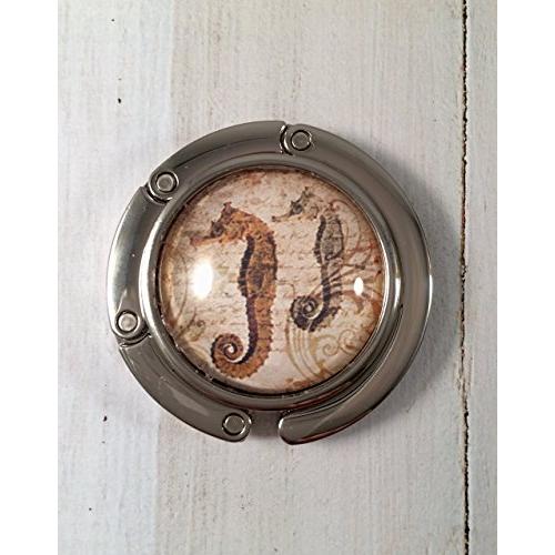 Seahorse Nautical Purse Hook or Handbag Hanger Seahorse Nautical Purse Hook or Handbag Hanger