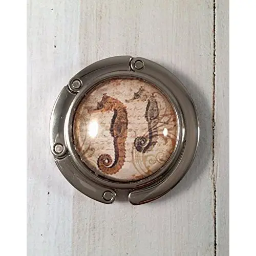 Seahorse Nautical Purse Hook or Handbag Hanger