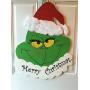 Grinch Christmas Door Hanger Decoration