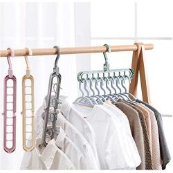 10pcs Random Color Foldable Holder Clothes Hanger Clothes Holders Pasta Multifunction Plastic Scarf Clothes Hanger Clothes Hanger Storage Rack