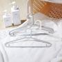 20 Non-Slip Plastic Clothes Hangers for Adults,White