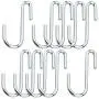 BAYEAR 10 piececarbon Steel Silver S-Shaped Hooks, S Hooks, Hanger Hooks, Durable Metal Hooks, Suitable for Kitchen, Bathroom Closet, Office Flower Basket, Garden Plants or Outdoor Activities. BAYEAR 10 piececarbon Steel Silver S-Shaped Hooks, S Hooks, Hanger Hooks, Durable Metal Hooks, Suitable for Kitchen, Bathroom Closet, Office Flower Basket, Garden Plants or Outdoor Activities.