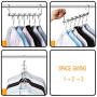 Giftol Space Saving Hangers Metal Hanger Magic Cascading Hanger Closet Clothes Organizer(20 Pack)