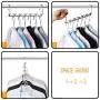 Giftol Space Saving Hangers Metal Hanger Magic Cascading Hanger Closet Clothes Organizer(20 Pack)