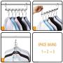 Giftol Space Saving Hangers Metal Hanger Magic Cascading Hanger Closet Clothes Organizer(4 Pack)