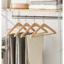 Nwn Solid Wood Hanger Hanging Clothes Shelf Home Adult Clothes Bracket (Size : 10)